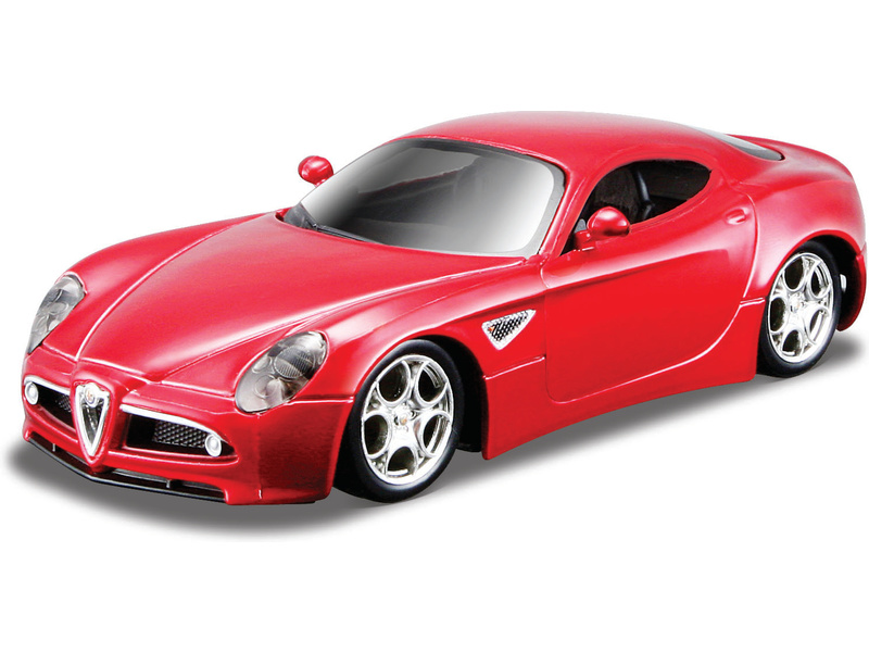 Bburago Alfa 8C Competizione 1:32 červená metalíza | pkmodelar.cz