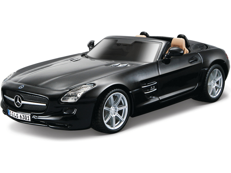 Bburago Mercedes-Benz SLS AMG Roadster 1:32 černá | pkmodelar.cz