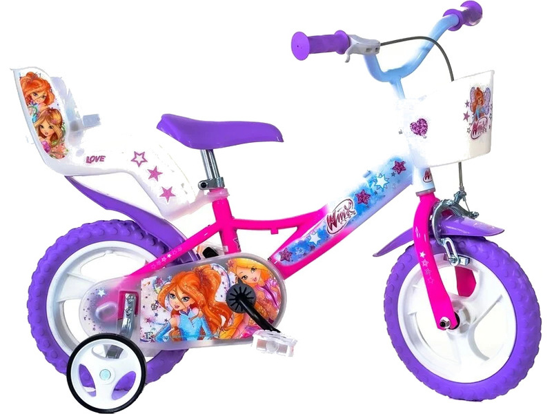 DINO Bikes - Dětské kolo 12" Winx