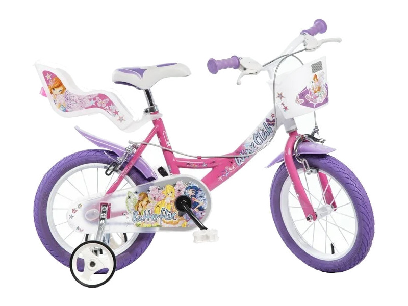 DINO Bikes - Dětské kolo 14" Winx