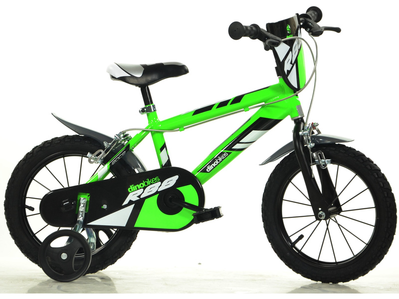 DINO Bikes - Dětské kolo 16" zelené