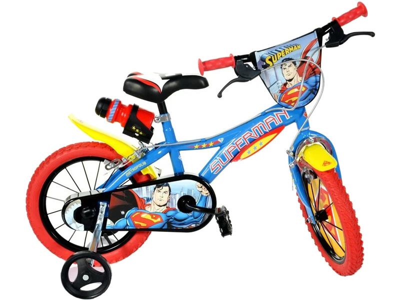 DINO Bikes - Dětské kolo 14" Superman