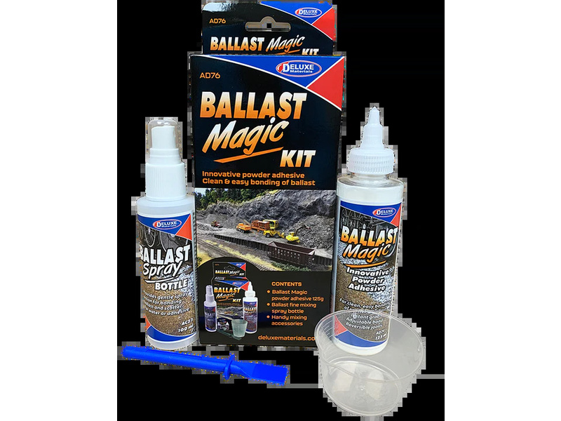 Ballast Magic práškové lepidlo pro model. železnici (sada)