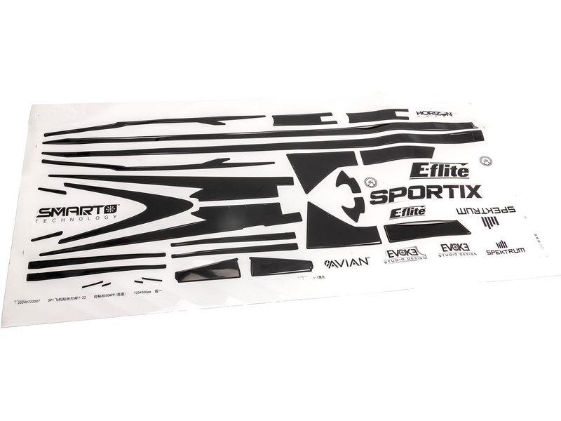 E-flite samolepky: Sportix 1.1m