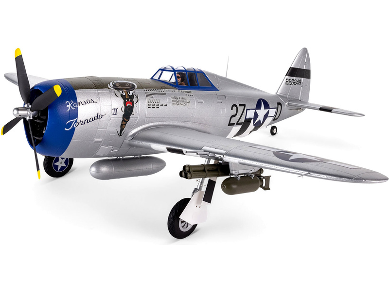 E-flite P-47 Razorback 1.2m SAFE Select BNF Basic