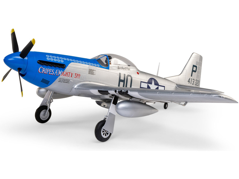 E-flite P-51D Mustang 1.2m SAFE Select BNF Basic