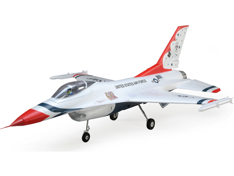E-flite F-16 Thunderbirds 0.8m SAFE Select BNF Basic | pkmodelar.cz