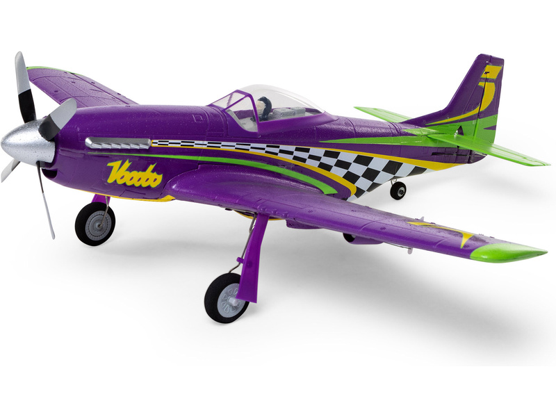 E-flite P-51D Voodoo 0.44m SAFE Select BNF Basic | pkmodelar.cz