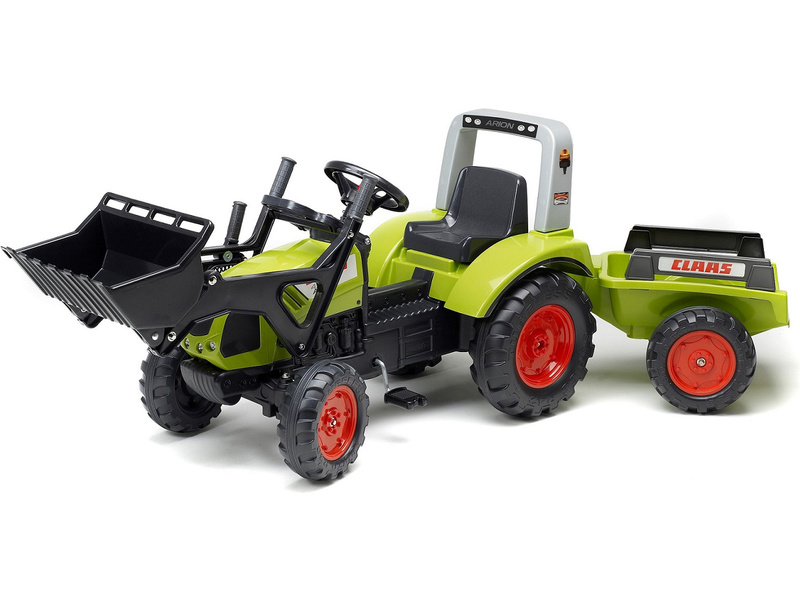 FALK - Šlapací traktor Claas Arion 430 s nakladačem a vlečkou | pkmodelar.cz