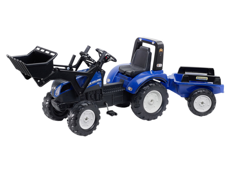 FALK - Šlapací traktor New Holland T8 s nakladačem a vlečkou | pkmodelar.cz