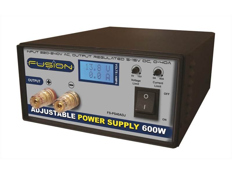 Fusion regulovatelný zdroj 600W 230V/5-15V 0-40A