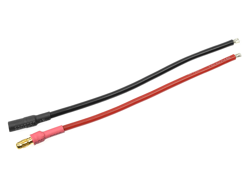 Konektor zlacený 3.5mm s kabelem kabel 14AWG 10cm (1 pár) | pkmodelar.cz