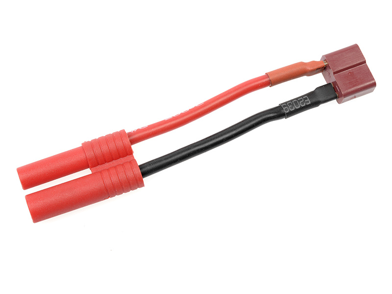 Konverzní kabel Deans samice - 4.0mm zlacený 14AWG