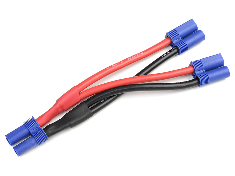 Kabel Y paralelní EC5 zlacený 14AWG 12cm | pkmodelar.cz