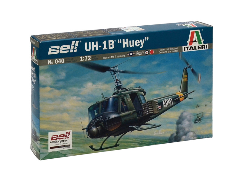 Plastikový model vrtulníku Italeri 0040 Bell UH-1B Huey (1:72)