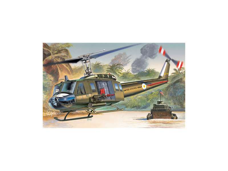 Plastikový model vrtulníku Italeri 1247 Bell UH-1D Iroquois (1:72)