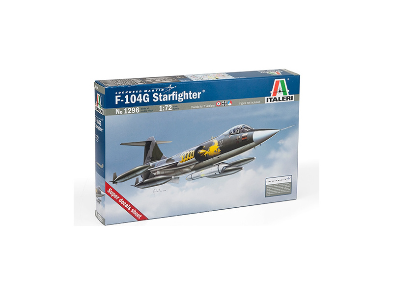 Plastikový model letadla Italeri 1296 Lockheed F-104 G Starfighter G "RECCE" (1:72)