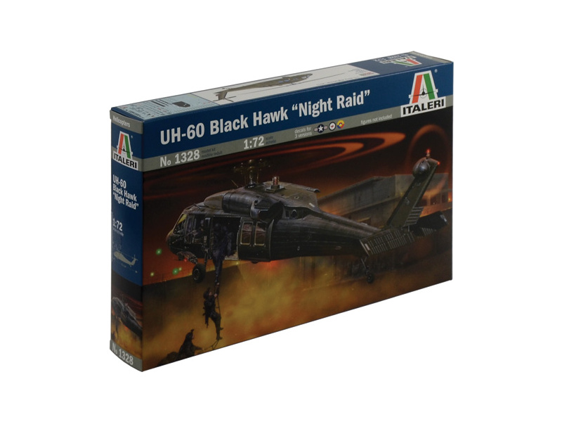Plastikový model vrtulníku Italeri 1328 UH-60/MH-60 Black Hawk "Night Raid" (1:72)