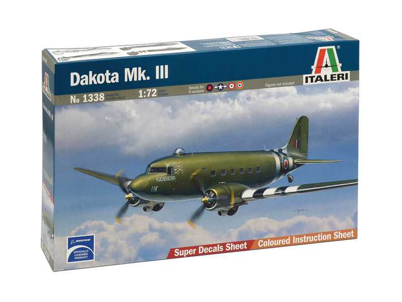 Plastikový model letadla Italeri 1338 Dakota Mk.III (1:72)