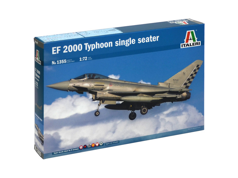Plastikový model letadla Italeri 1355 EF-2000 Typhoon Single Seater (1:72)