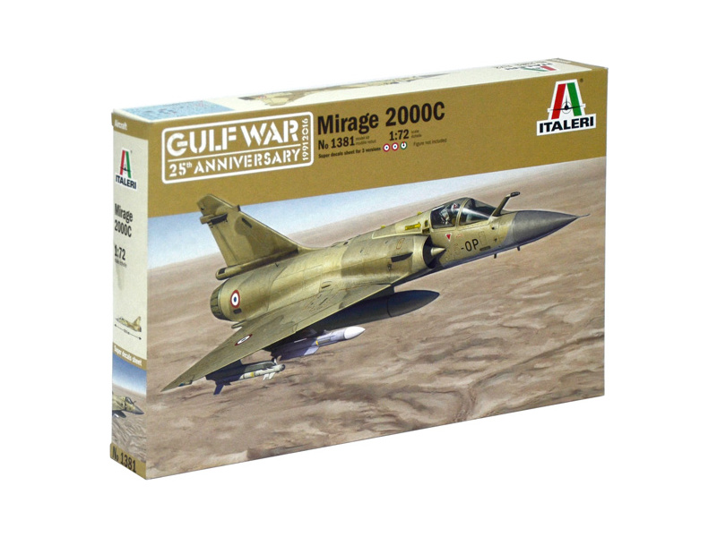 Plastikový model letadla Italeri 1381 MIRAGE 2000C - GULF WAR 25th ANNIVERSARY (1:72)