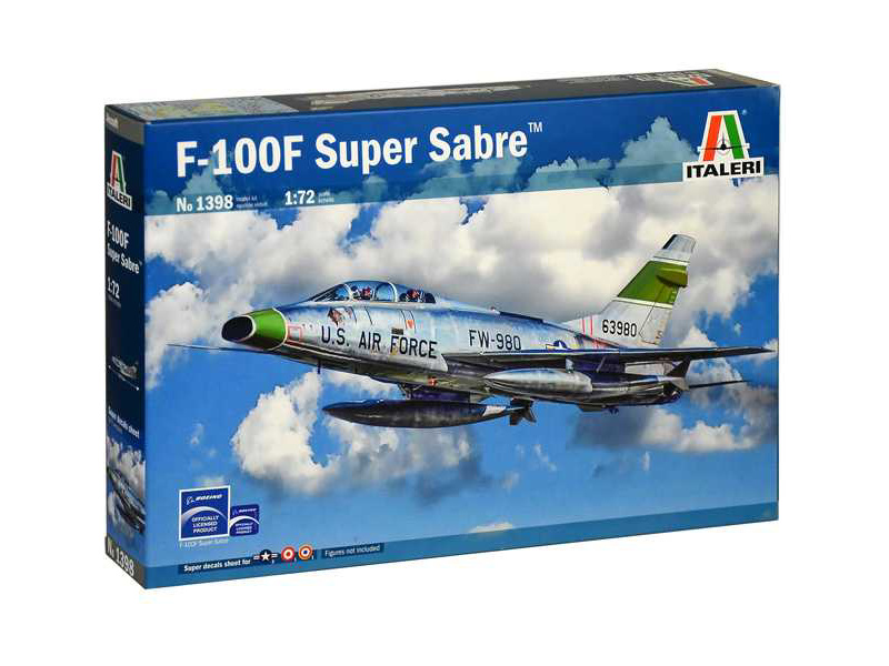 Plastikový model letadla Italeri 1398 F-100F Super Sabre (1:72)