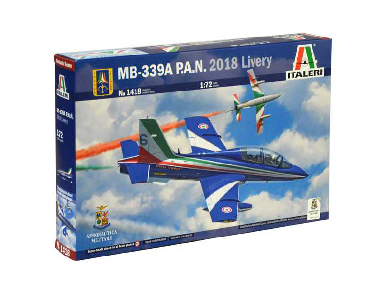 Plastikový model letadla Italeri 1418 Aermacchi MB-339A P.A.N. 2018 Livery (1:72)