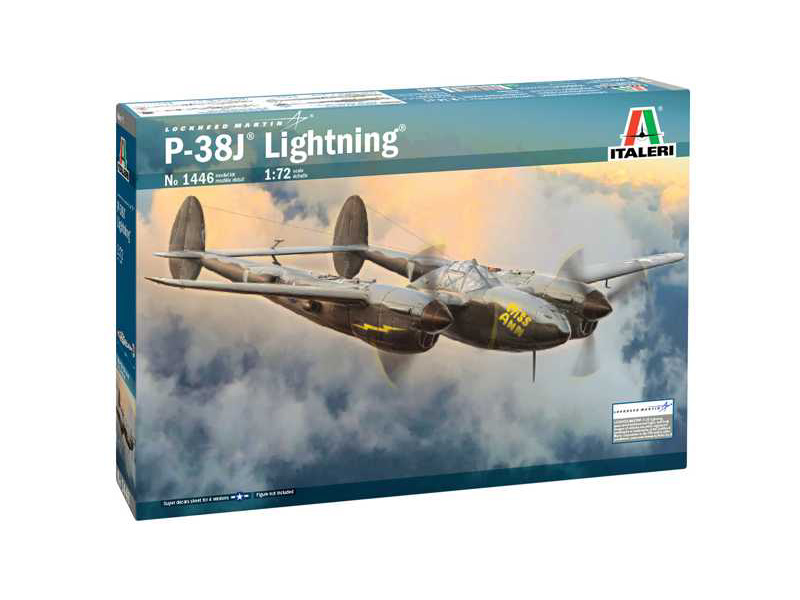 Plastikový model letadla Italeri 1446 P-38J Lightning (1:72)