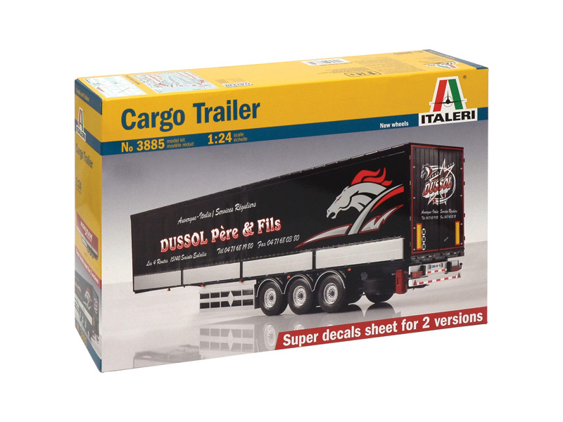 Plastikový model přívěsu Italeri 3885 CARGO TRAILER (1:24)