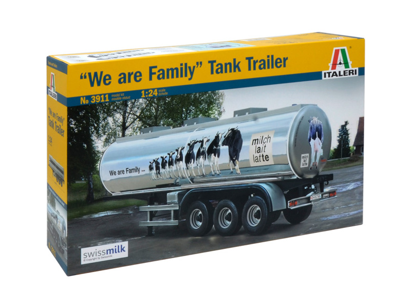 Plastikový model přívěsu Italeri 3911 CLASSIC TANK TRAILER "We are family" (1:24)