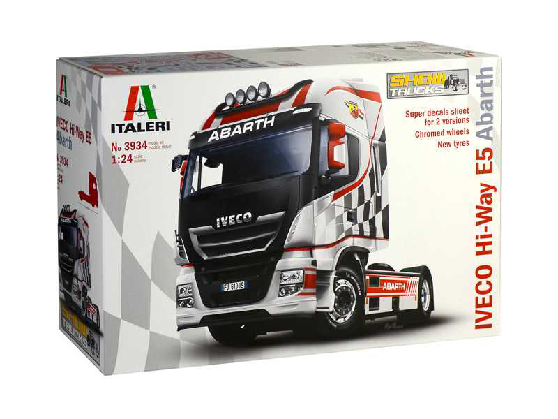 Plastikový model kamionu Italeri 3934 Iveco HI-WAY E5 Abarth (1:24) | pkmodelar.cz
