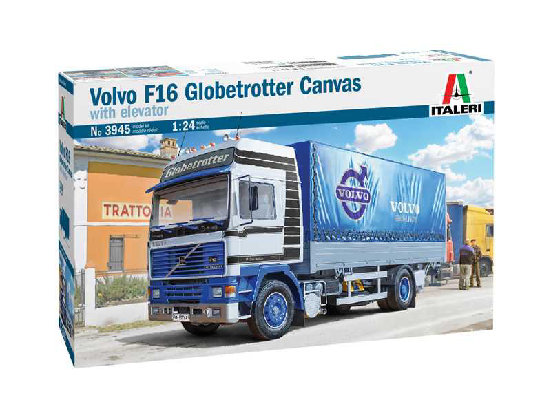 Plastikový model kamionu Italeri 3945 Volvo F16 Globetrotter Canvas (1:24) | pkmodelar.cz