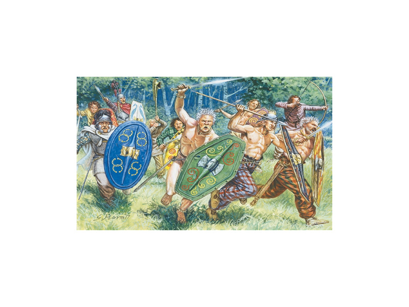 Italeri figurky - GAULS WARRIORS (I-II CENTURY B.C.) (1:72)