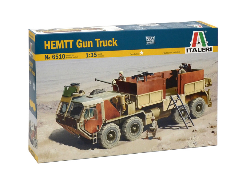 Plastikový model vojenské techniky Italeri 6510 HEMTT Gun Truck (1:35)