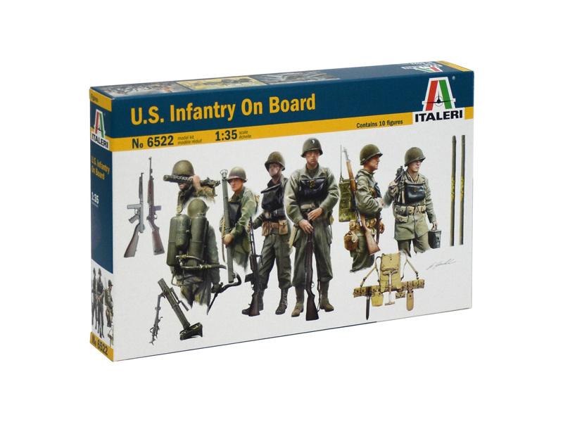 Plastikový model vojáků Italeri 6522 U.S. INFANTRY ON BOARD (1:35)