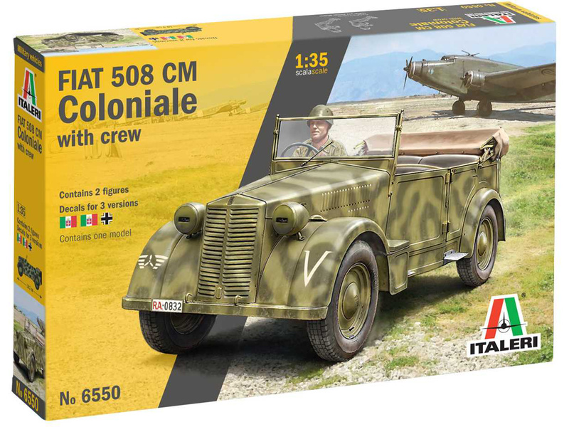 Italeri 6550 - Plastikový model 508 CM COLONIALE STAFF CAR (1:35) | pkmodelar.cz