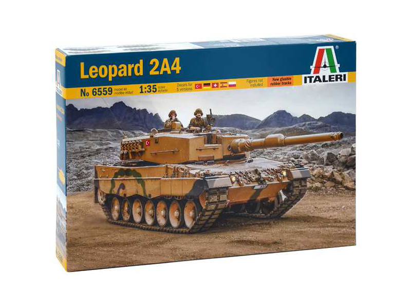 Plastikový model tanku Italeri 6559 Leopard 2A4 (1:35) | pkmodelar.cz