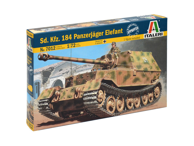 Plastikový model tanku Italeri 7012 Sd. Kfz. 184 Panzerjager Elefant (1:72)