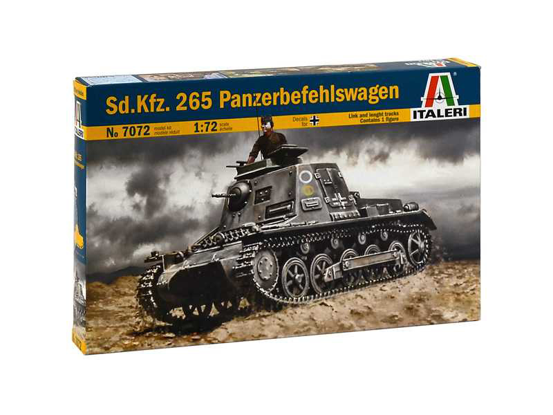 Plastikový model tanku Italeri 7072 Sd.Kfz. 265 Panzerbefehlswagen (1:72) | pkmodelar.cz