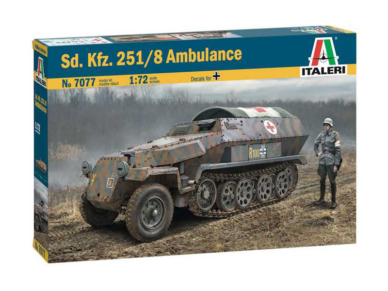 Plastikový model vojenské techniky Italeri 7077 Sd.Kfz. 251/8 Ambulance (1:72)