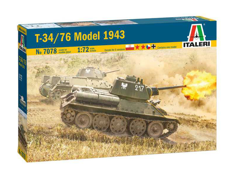 Italeri 7078 T34/76 1943 1:72