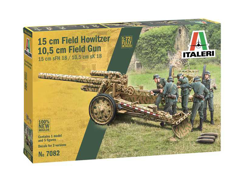 Italeri 15 cm Field Howitzer / 10,5 cm Field Gun (1:72) | pkmodelar.cz