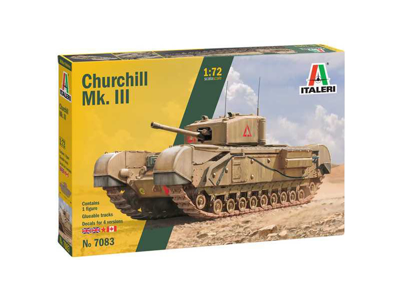 Plastikový model tanku Italeri 7083 Churchill Mk. III (1:72) 