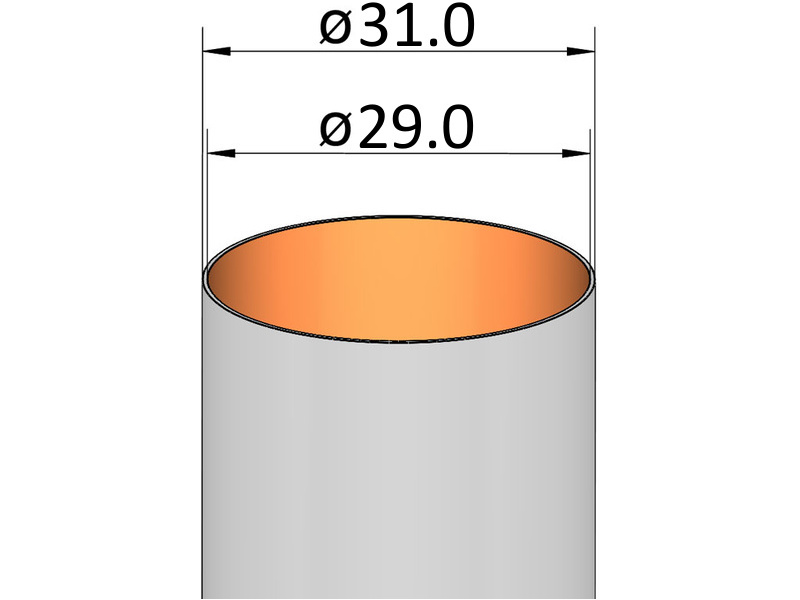 Klima Papírová trubka 29mm / 95mm | pkmodelar.cz