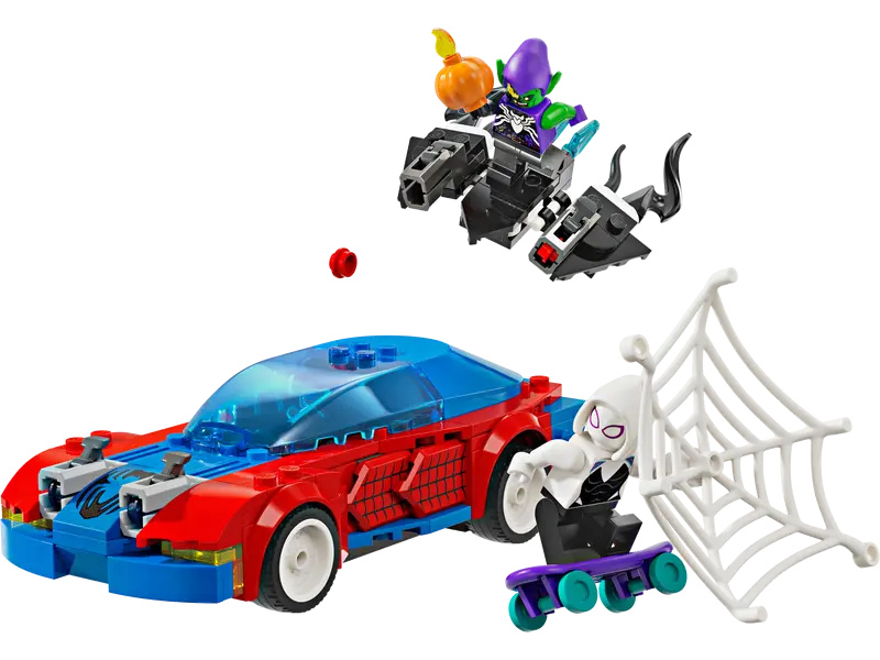 LEGO Marvel - Spider-Manovo závodní auto a Venom Zelený goblin | pkmodelar.cz