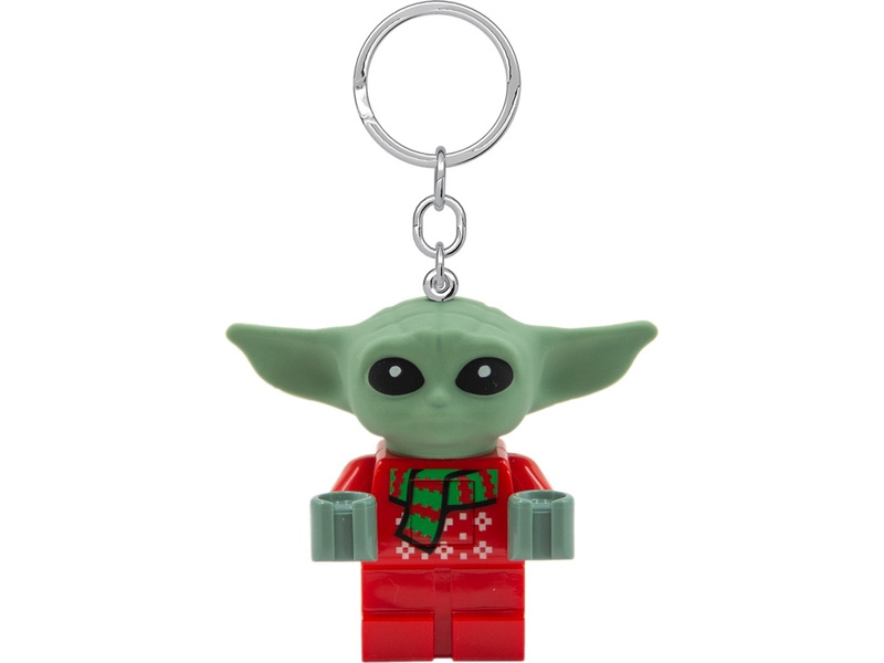 LEGO svítící klíčenka - Star Wars Baby Yoda ve svetru