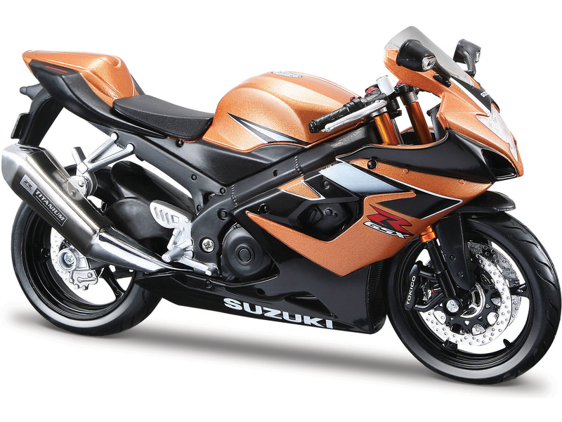 Model motocyklu Maisto SUZUKI GSX-R1000 1:12 zlatá