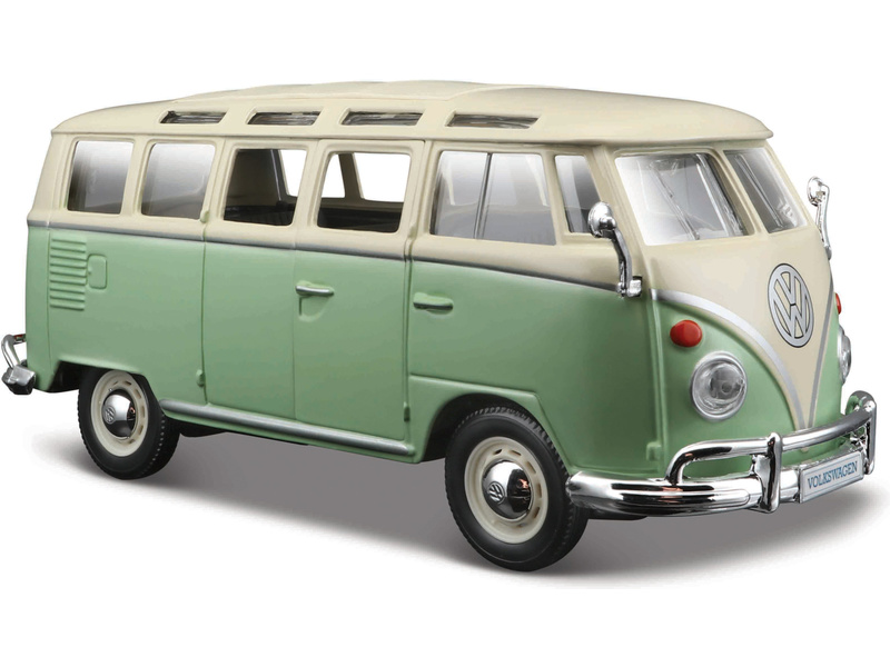 Maisto Volkswagen Van Samba 1:25 zeleno/krémová