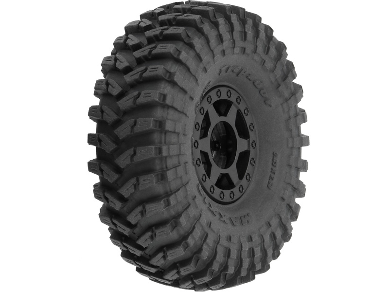 Pro-Line kolo s pneu 1:24 Maxxis Trepador 1.0", disk černý Holocomb H7mm (4) | pkmodelar.cz