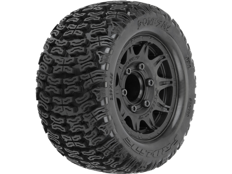 Pro-Line kolo s pneu 1:10 Bonesaw 2.8", H12/H14 disk černý (2)